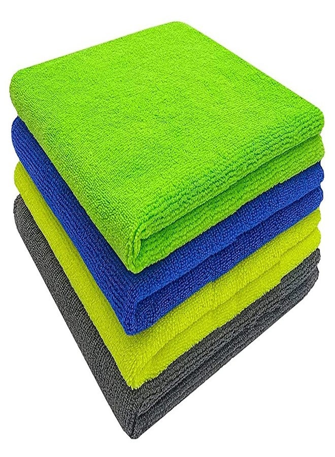 Magic Providers Microfiber Cleaning Cloth (12pcs)40x40cm Multi-Color Highly Absorbent, Lint & Streak Free, Multi-Purpose Wash Cloth for Kitchen, Car, Window, Stainless Steel | Silverware | Hand Towel